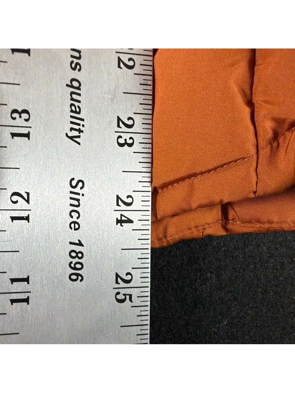 Cole Haan Women L Burnt Orange Puffer Vest Quilted Full Zip Lightweight